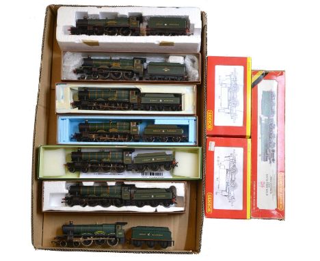 OO gauge model railway locomotives, ten boxed and loose including Hornby ref R761 GWR 4-6-0 'Kneller Hall'; Hornby GWR 4-6-0 