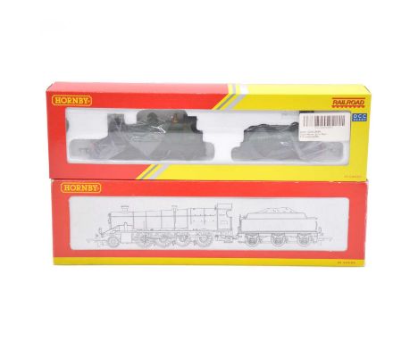 Hornby OO gauge model railway steam locomotives with tenders, two including ref R2153B GWR class 2800 2-8-0 steam locomotive 