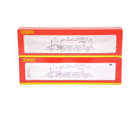 Hornby OO gauge model railway tank locomotives, two including R2928 GWR class 6100, 5108; R2098D GWR 2-6-2T Prairie class 610