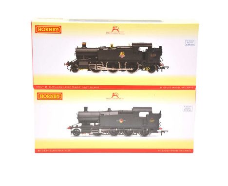 Hornby OO gauge model railway tank locomotives, two including R2723 early BR class 6100, large Prairie 2-6-2T, 6145, with sou