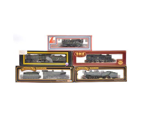 OO gauge model railway locomotives, five including Dapol 'County of Chester'; Lima GWR 0-6-0, 9400, tank; Airfix BR 2-6-2, 61