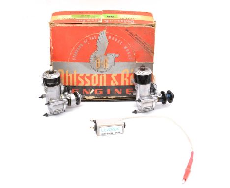 Two Ohlsson &amp; Rice spark engine; 29 glow, boxed; 29 spark ignition.Qty: 2