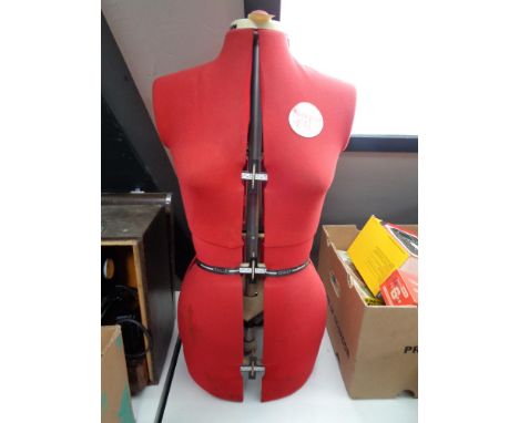 A Super fit adjustable mannequin torso 