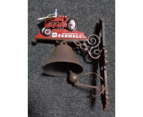 A metal wall bracket - tractor 