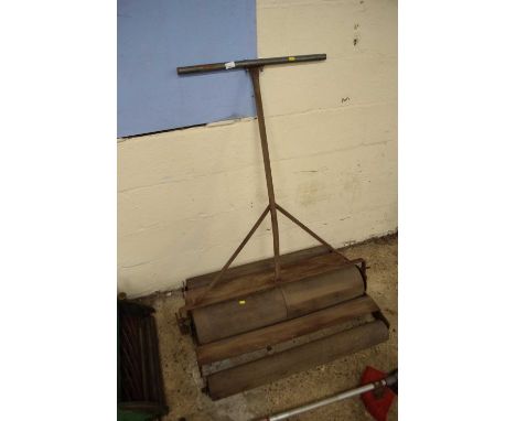 A large garden triple roller