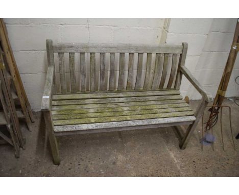 Wooden garden bench