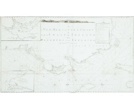 Murdoch Mackenzie XXXII. Chart of the North East Coast of IrelandThis chart was printed in a left and right half, which are s