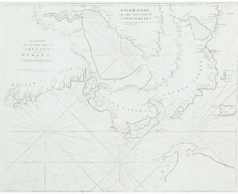 John Seller (1634-1697)A Chart of the North-east Coast of IrelandFrom the English Pilot, Southern Navigation.  Mount & Page e