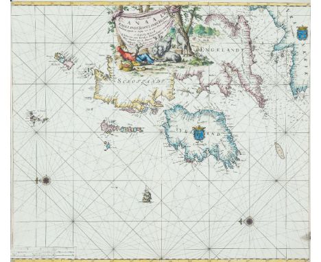 Johannes van Keulen (c. 1654-1715)A Chart of Ireland and the Irish Sea (1681)“Paskaart van`t Canaal Engelandt, Schotlandt en 