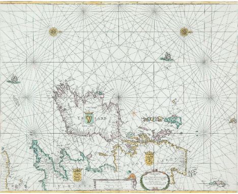 Pieter Goos (1615-1675)A Chart of Ireland and the Irish Sea (1666)“Paskaarte om Achter Yrlandt om te Zeijlen van Hitland tot 
