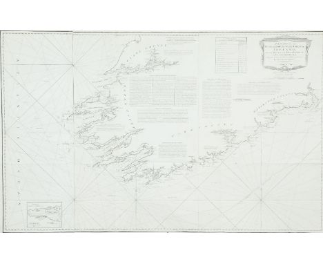 HuddartChart of the South-West Coast of Ireland The title is in a classical rectangular frame in the top right corner and rea