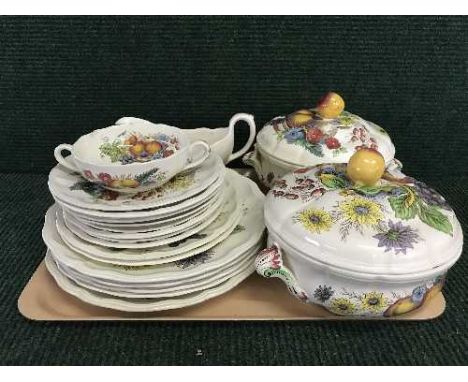 A tray of Copeland Spode Reynolds dinner service 
