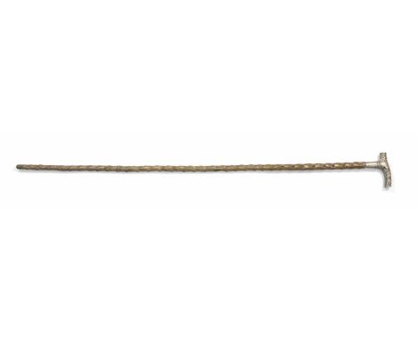 SPAZIERSTOCKMähren, Mährische Trübau, Firma Franz BibusÖsterreich-Ungarn1883-1921Körper aus Spindelsträucher-Holz, Silberkopf