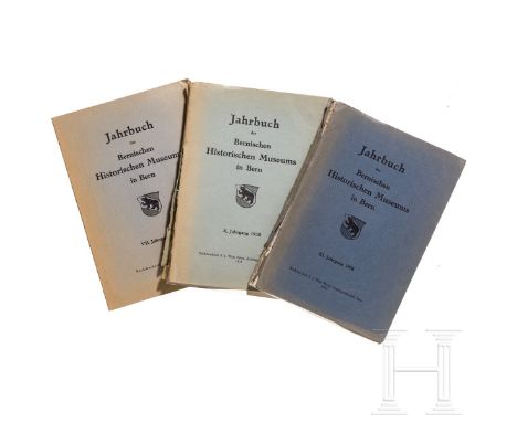 Drei Jahrbücher des Bernischen Historischen Museums  Drei Jahrbücher des Bernischen Historischen Museums: VII. Jahrgang 1927,