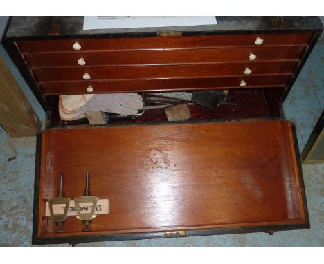 Large box of pattern makers tools (Dave Carter pattern maker died 2014)