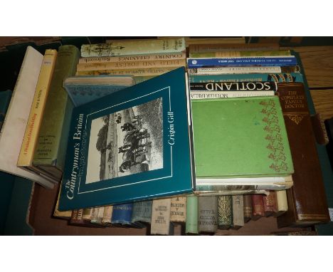 Box of books inc 'Tanglewood Tales', 'Field And Forest', 'Country Gleanings' etc