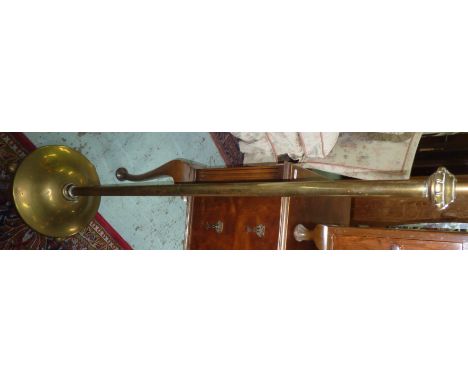 Brass standard lamp