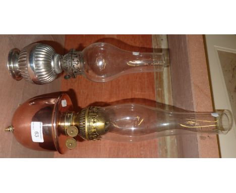 Copper paraffin lamp and 1 other