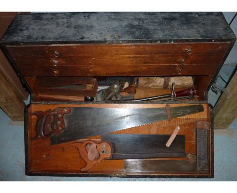 Large box of pattern makers tools (Dave Carter pattern maker died 2014)
