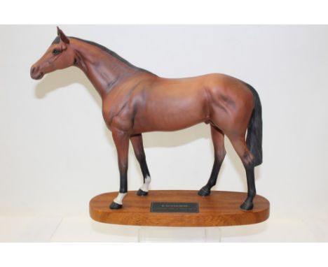 Beswick Connoisseur model - Racehorse, on plinth base