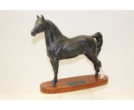 Beswick Connoisseur model - Morgan Horse, on plinth base