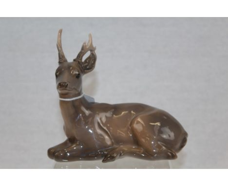 Royal Copenhagen model of a deer, numbered 756 on base