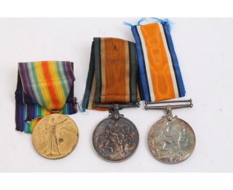 Two First World War, War medals, named to 133957 CPL. C. W. LISKER, M.G.C. and GS-27227 PTE. C. H. Crowfoot R. FUS., together