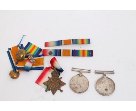 Collection of First World War medals and ribbons - to include Mons Star, renamed to 48486 Cpl. H. Plummer. R.H.A., War medal,