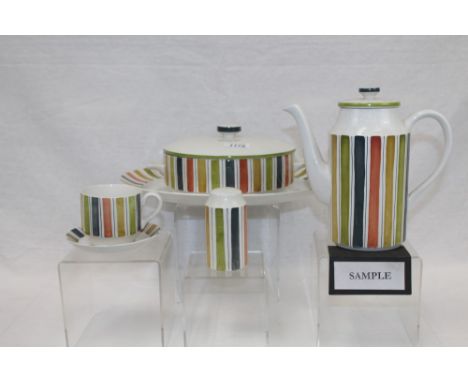 Midwinter Mexicana pattern dinner, breakfast, tea and coffee set designed by Jessie Tait (47 pieces)