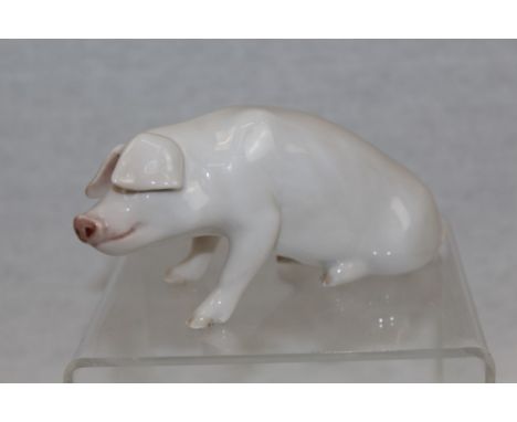 Royal Copenhagen model of a pig