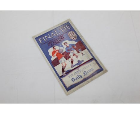 Football Programme - 1927 F.A. Cup Final - Arsenal v Cardiff programme from the game played at Wembley Stadium 23rd April 192