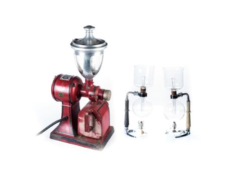 A CAST-IRON COFFEE GRINDER, MODEL 2020 MANUFACTURED BY THE HOBART MANUFACTURING COMPANY, TROY, OHIO serial number: 733173, th