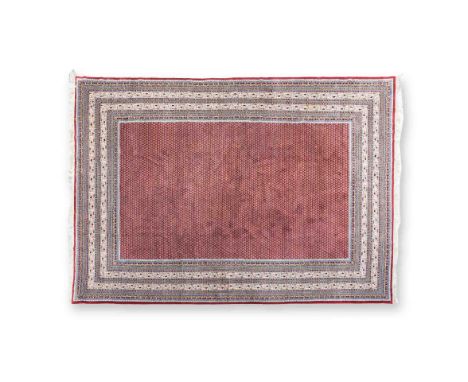 AN INDO MIR CARPET, INDIA, MODERN condition : good, minor staining, repair 545 by 363cm 