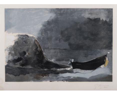 Georges Braque (French 1882 -1963) MARINE NOIR signed in the plate; signed in pencil in the margin, impressed with the Maeght