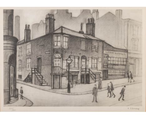 Lawrence Stephen Lowry (British 1887-1976) ST. ANCOATS STREET, MANCHESTER signed and dated 1930 in the plate; signed and edit