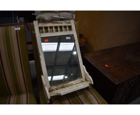 A 19th Century hall mirror, shabby chic style