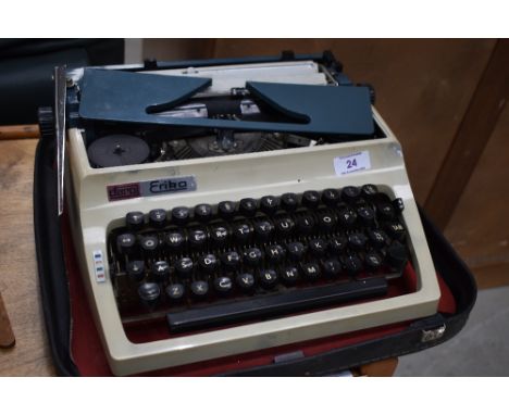 A vintage Erika typewriter