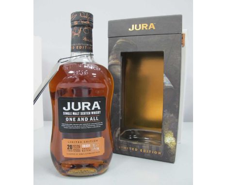 Jura Distillery Single Malt Scotch Whisky Limited Edition "One And All" 20 Years Old, exclusive small batch, selected by Jura