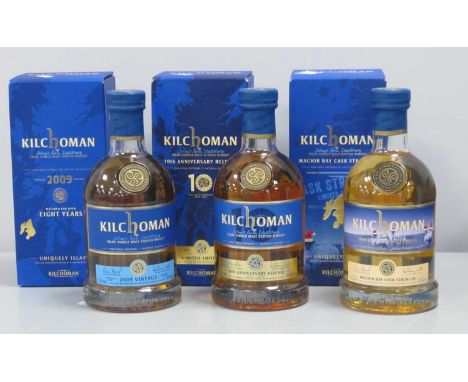 Kilchoman Islay Single Malt Scotch Whisky; Vintage 2009 matured for 8 years, distilled 2009, bottled 2017, 700ml., 465% Vol.;