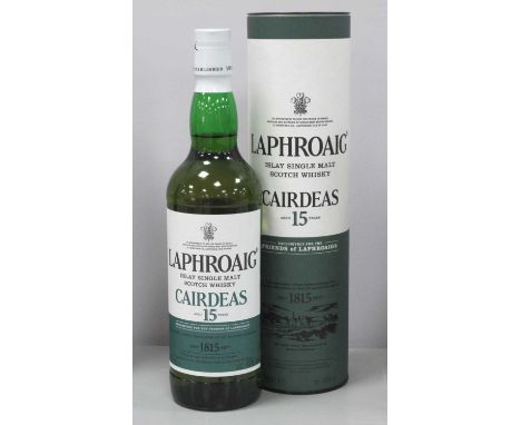 Laphroaig Islay Single Malt Scotch Whisky Cairdeas distilled 2001, Aged 15 Years, exclusively for the friends of Laphroaig, 7