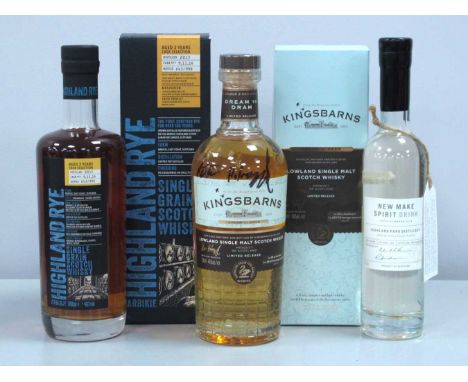 Arbikie Highland Rye Single Grain Scotch Whisky, Aged 3 Years, cask selection, ditilled 2015, cask no.'s 9,11,16, bottle 643 