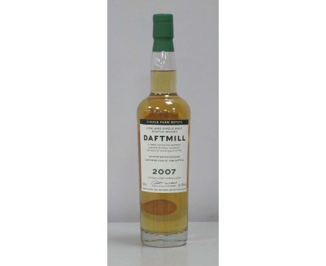 Daftmill (Fife) Lowland Single Malt Scotch Whisky Single Farm Estate Winter Batch Release 2007; distilled in 2007, bottled in
