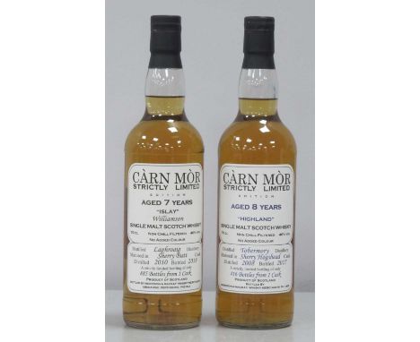 Carn Mor Strictly Single Malt Scotch Whisky Limited Edition; Aged 7 Years "Islay" Williamson, distilled Laphroaig in 2010, bo