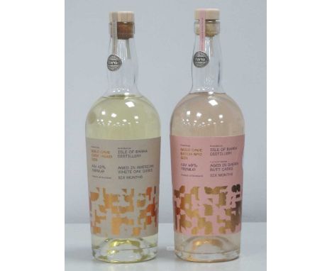 Isle Of Barra Distillery Gold Cave Cask Aged Gin, aged in American white oak casks six months, 700ml., 42% Vol.; Gold Cave Ba