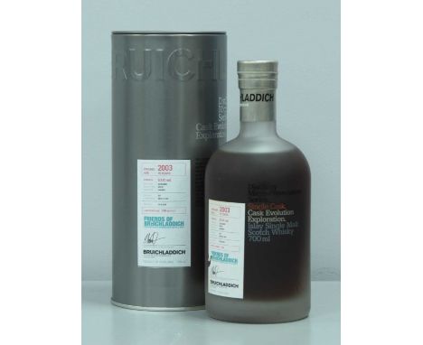 Bruichladdich Islay Single Malt Scotch Whisky - 2003 - Distillery Micro-Provenance Series, Single Cask; Age 15 Years, strengt