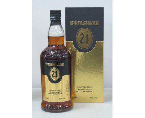 Springbank Campbeltown Single Malt Scotch Whisky Aged 21 Years, 70cl., 46% Vol.