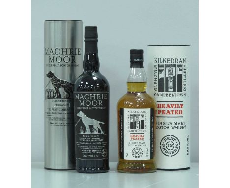 Single Malt Scotch Whiskies - Machrie Moor, cask strength, second edition, released 2015, 700ml., 58.2% Vol.; Kilkerran Gleng