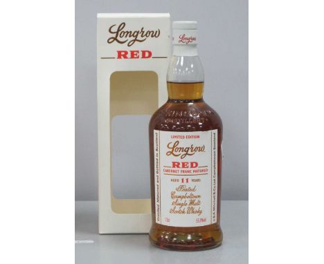 Longrow Limited Edition Red Cabernet Franc Matured Aged 11 Years, Peated Campbeltown Single Malt Scotch Whisky, 70cl., 55.9% 