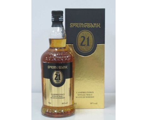 Springbank Campbeltown Single Malt Scotch Whisky Aged 21 Years, 70cl., 46% Vol.