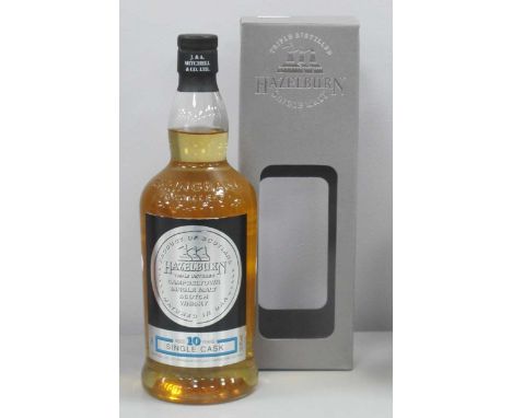 Springbank Distillery Hazelburn Triple Distilled Campbeltown Single Malt Scotch Whisky, Aged 10 Years Single Cask, distilled 